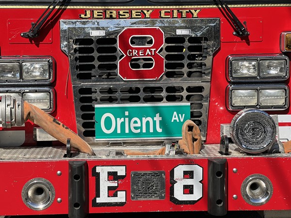 Fire Truck Orient Avenue E-8 Team Arrives at DLEACS